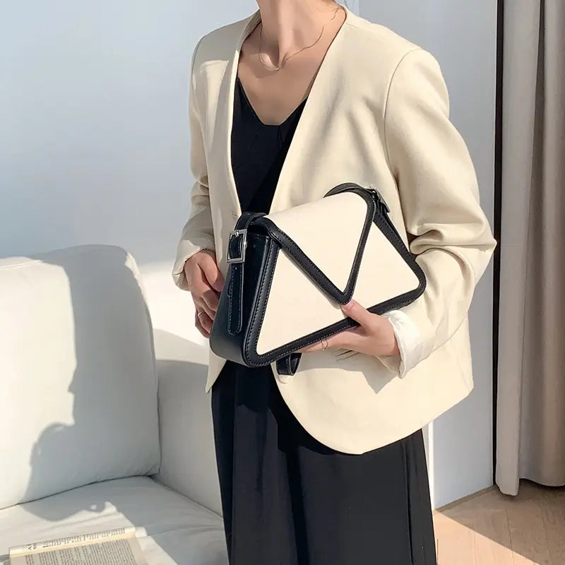 Geometrische Mini-Schultertasche – Kleine Handtasche