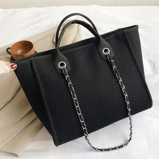 Vintage & Stijlvol: Dames tassen Handtas of Tote Schoudertas (gebroken wit)-24