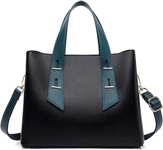 Stijlvolle Designer Schoudertas voor Dames - Luxe (blauwe band)-1