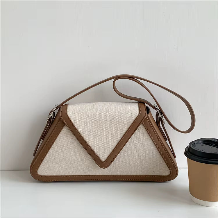 Geometrische Mini-Schultertasche – Kleine Handtasche